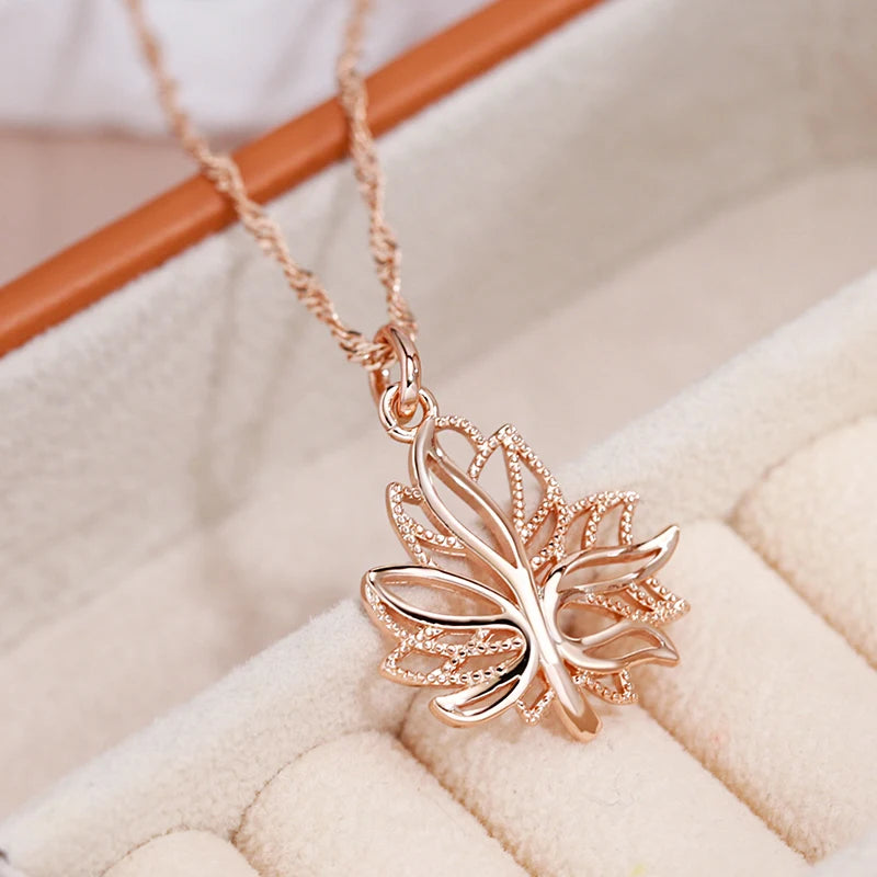 585 Plated Gold Color Fashion Women Necklace