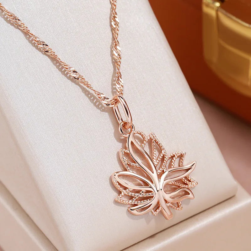 585 Plated Gold Color Fashion Women Necklace