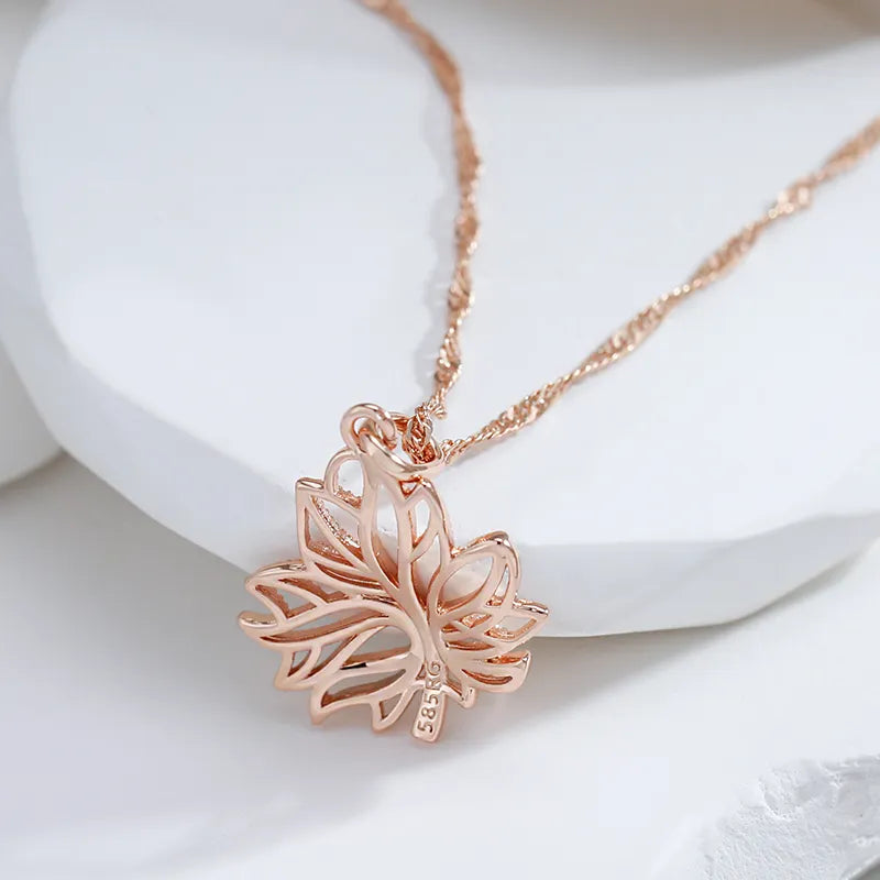 585 Plated Gold Color Fashion Women Necklace