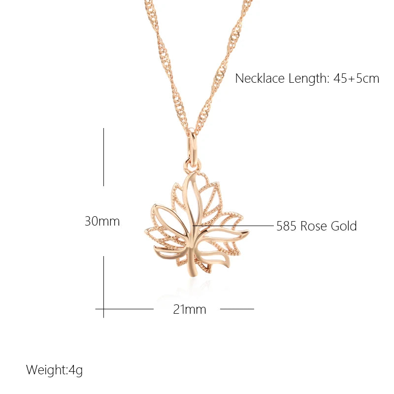 585 Plated Gold Color Fashion Women Necklace