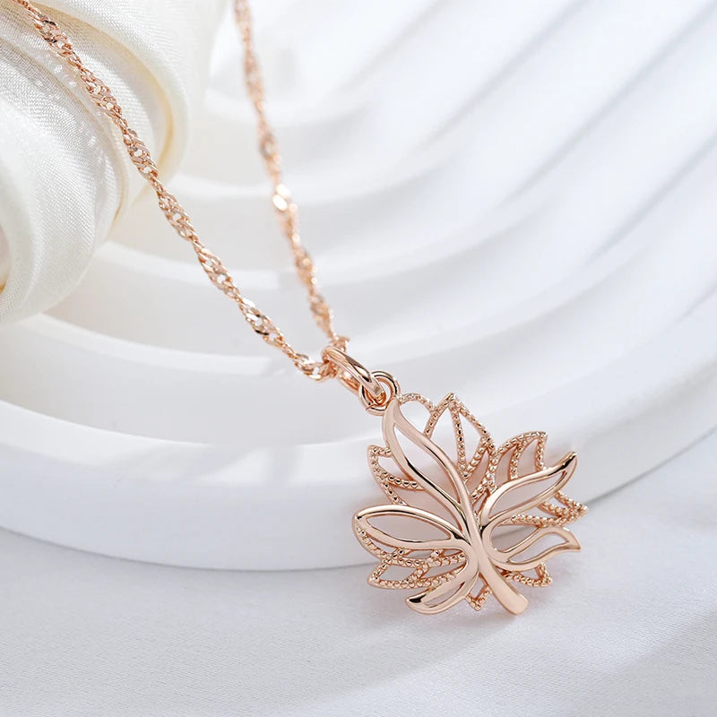 585 Plated Gold Color Fashion Women Necklace