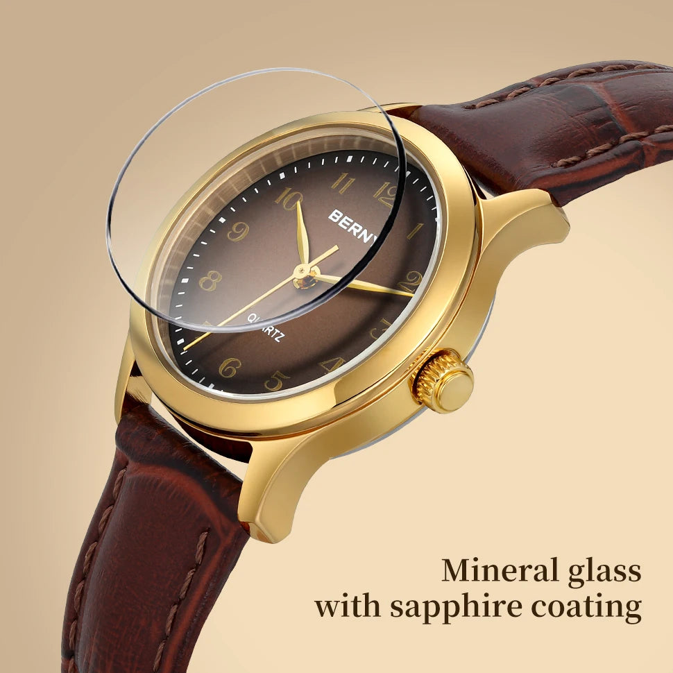 BERNY Gold Watch for Women Luxury